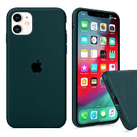 Чохол накладка xCase для iPhone 11 Silicone Case Full forest green