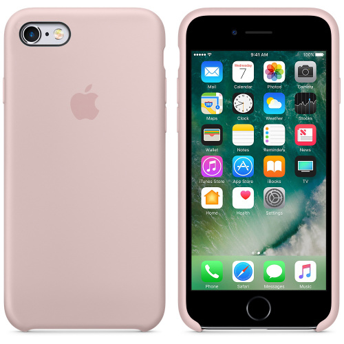Чехол накладка xCase на iPhone 6/6s Silicone Case бледно-розовый: фото 2 - UkrApple