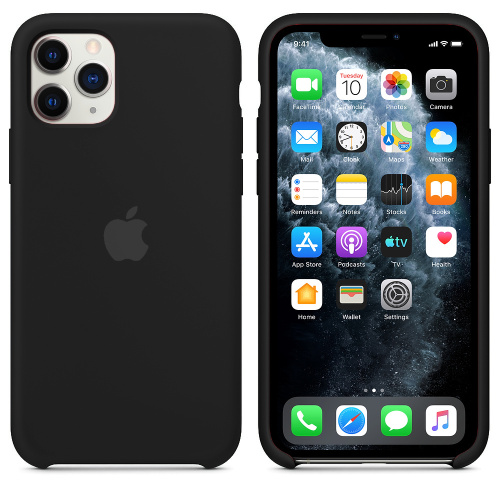 Чохол накладка xCase для iPhone 11 Pro Max Silicone Case Black: фото 2 - UkrApple