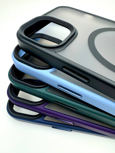 Чохол iPhone 14 Pro Max Guard New matte with MagSafe dark blue: фото 5 - UkrApple