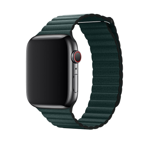 Ремінець xCase для Apple watch 38/40/41 mm Leather Loop good Forest green: фото 3 - UkrApple