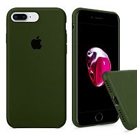 Чехол накладка xCase для iPhone 7 Plus/8 Plus Silicone Case Full olive