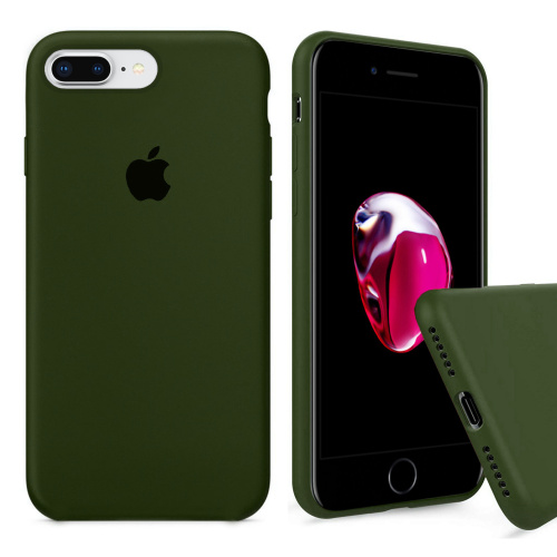 Чехол накладка xCase для iPhone 7 Plus/8 Plus Silicone Case Full olive - UkrApple