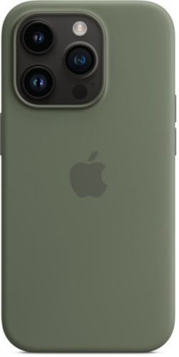 Чохол iPhone 14 Pro Silicone Case with MagSafe olive: фото 6 - UkrApple