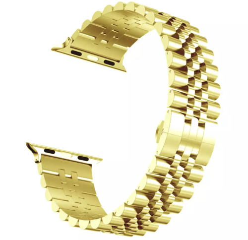 Ремінець для Apple Watch 38/40/41 mm Metall New 5-bead gold: фото 2 - UkrApple