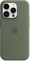 Чохол iPhone 14 Pro Max Silicone Case with MagSafe olive