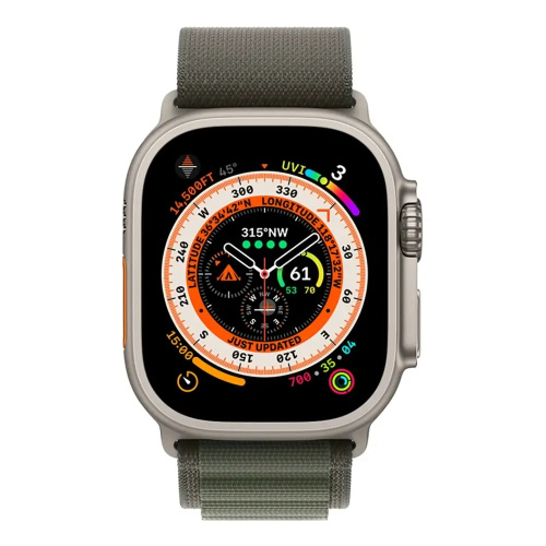 Ремінець для Apple Watch 38/40/41 mm Alpine Loop green: фото 3 - UkrApple