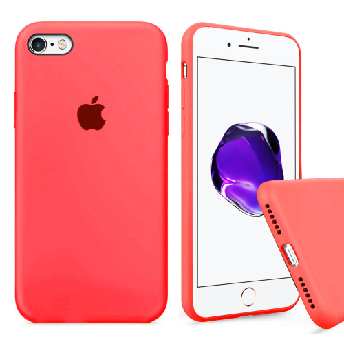 Чехол накладка xCase для iPhone 6/6s Silicone Case Full ярко-розовый - UkrApple