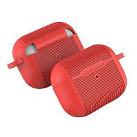 Чехол для AirPods PRO silicone case Stripes red