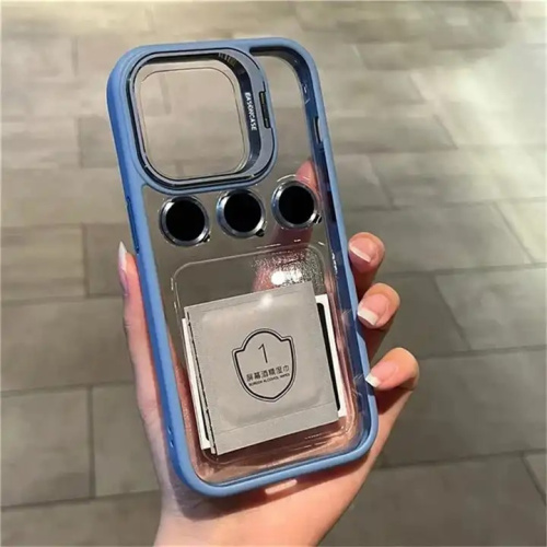 Чохол iPhone 15 Pro Crystal Stand Camera sierra blue  - UkrApple