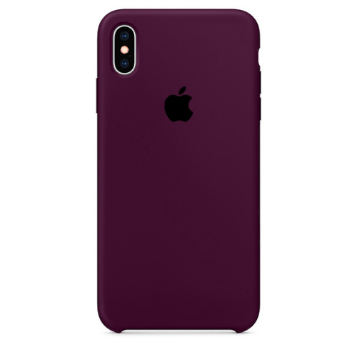Чехол накладка xCase для iPhone X/XS Silicone Case marsala - UkrApple