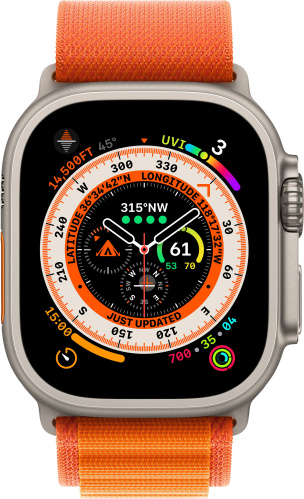 Ремінець для Apple Watch 42/44/45/49 mm Alpine Loop orange: фото 3 - UkrApple