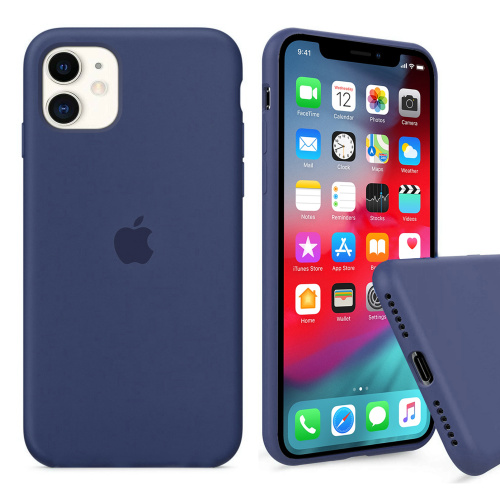 Чохол накладка xCase для iPhone 11 Silicone Case Full alaskan blue - UkrApple