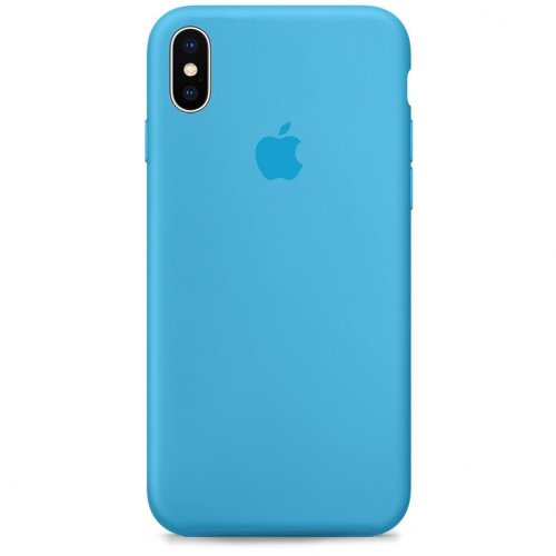 Чехол накладка xCase для iPhone XS Max Silicone Case Full голубой - UkrApple