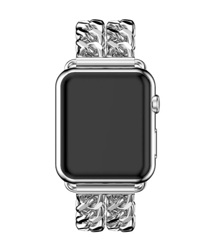 Ремінець xCase для Apple watch 42/44/45/49 mm Chanell NEW Silver: фото 3 - UkrApple