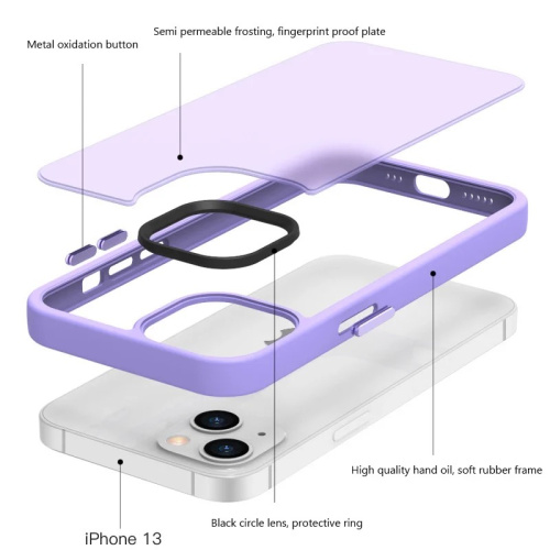 Чохол iPhone 14 Guard Series matte purple: фото 9 - UkrApple