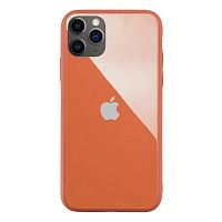 Чохол накладка xCase на iPhone 11 Pro Max Glass Pastel Case Logo peach
