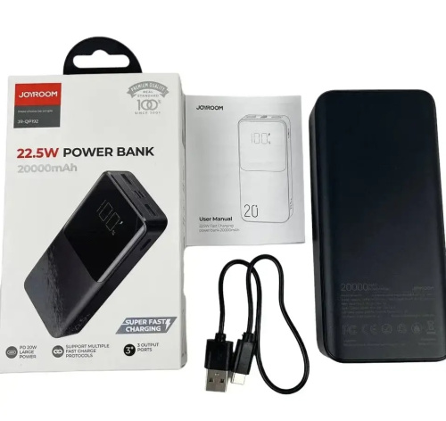 УМБ Power Bank Joyroom 20000mAh 22.5w QP192 black: фото 8 - UkrApple