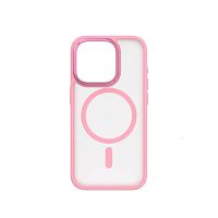 Чохол iPhone 15 Pro Max Momax Hybrid Lite Magnetic pink