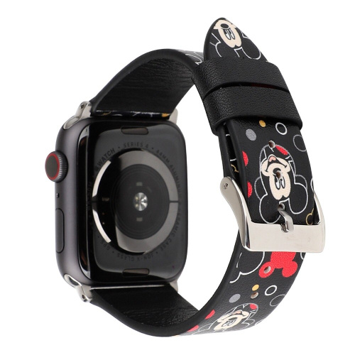 Ремінець xCase для Apple watch 38/40/41 mm Leather Classic Mickey black red: фото 2 - UkrApple