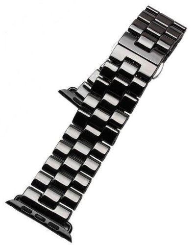 Ремінець xCase для Apple watch 42/44/45/49 mm Ceramic 3-bead black - UkrApple