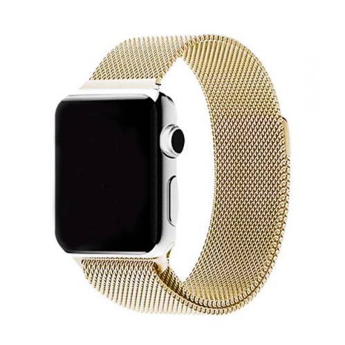 Ремінець xCase для Apple watch 42/44/45/49 mm Milanese Loop Metal Light Gold (світле золото) - UkrApple