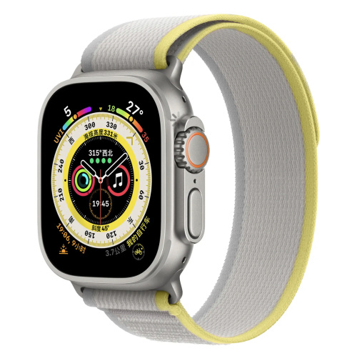 Ремінець для Apple Watch 38/40/41 mm Trail Loop yellow gray: фото 3 - UkrApple