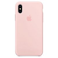 Чехол накладка xCase для iPhone XS Max Silicone Case бледно-розовый