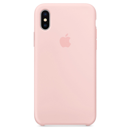 Чехол накладка xCase для iPhone XS Max Silicone Case бледно-розовый - UkrApple