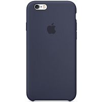 Чехол накладка xCase на iPhone 6/6s Silicone Case темно-синий