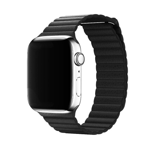 Ремінець xCase для Apple watch 42/44/45/49 mm Leather Loop good Black: фото 3 - UkrApple