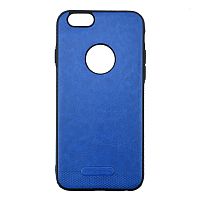 Чехол накладка xCase для iPhone 6/6s Leather Logo Case blue