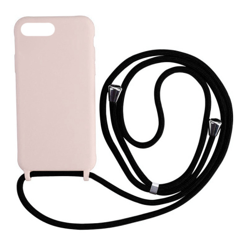 Чехол накладка xCase для iPhone 7 Plus/8 Plus Silicone Case Crossbody Bag pink sand - UkrApple