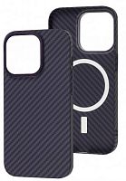Чохол iPhone 15 Pro Max Kevlar case copy with MagSafe purple 