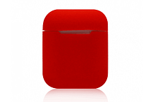Чехол для AirPods/AirPods 2 Silicone case Full Red