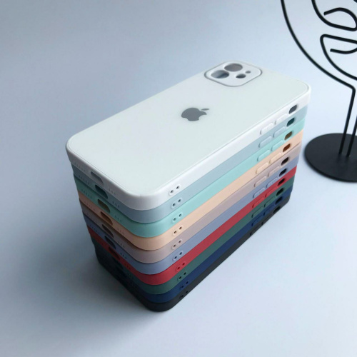 Чохол для iPhone 12 Glass Pastel Full Camera Grapefruit: фото 10 - UkrApple