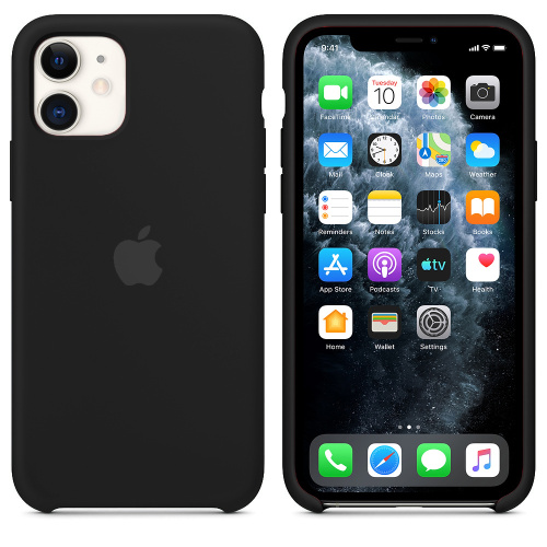 Чохол накладка xCase для iPhone 12 Pro Max Silicone Case чорний: фото 2 - UkrApple
