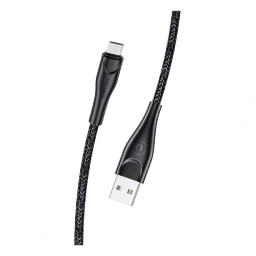 USB кабель Micro USB 200cm Usams Braided Cable U41 black: фото 2 - UkrApple