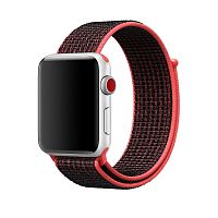 Ремінець xCase для Apple Watch 42/44/45/49 mm Nylon Sport Loop Black Red