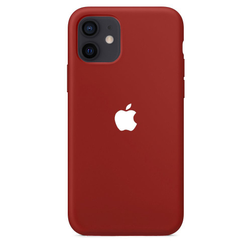 Чохол накладка xCase для iPhone 13 Mini Silicone Case Full камелія з білим яблуком - UkrApple