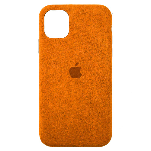Чохол накладка для iPhone 11 Pro Alcantara Full orange - UkrApple