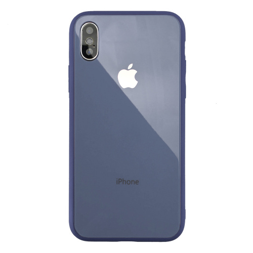 Чехол накладка xCase на iPhone X/XS Glass Pastel Case Logo lavender grey - UkrApple