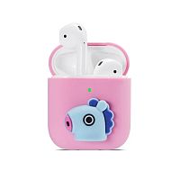 Чехол для AirPods/AirPods 2 silicone case Happy pony pink