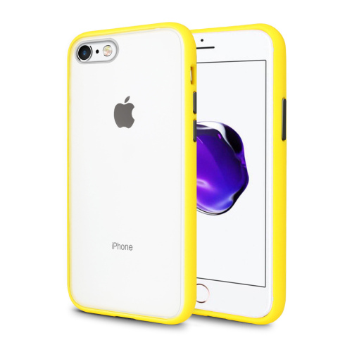 Чехол накладка xCase для iPhone 7/8/SE 2020 Gingle series yellow black - UkrApple