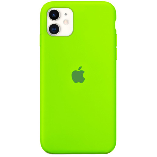 Чохол накладка xCase для iPhone 11 Silicone Case Full lime green - UkrApple