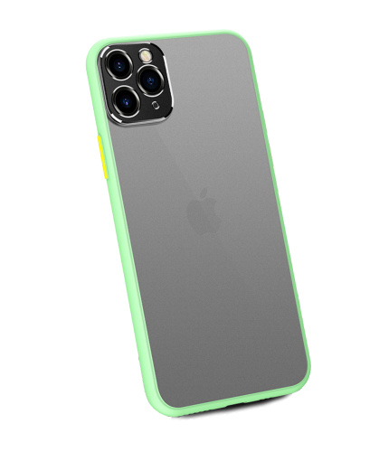 Чохол накладка xCase для iPhone 11 Pro Max Matt Case Camera Lens Green yellow - UkrApple