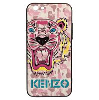 Чехол накладка для iPhone 6/6s Kenzo розовый тигр,плотный силикон