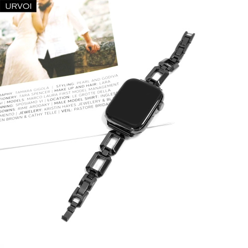 Ремінець для Apple Watch 38/40/41 mm Fashion coarse weaving black: фото 5 - UkrApple