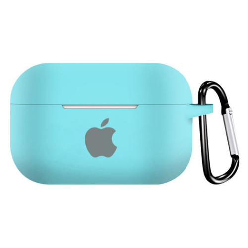 Чехол для AirPods PRO silicone case with Apple Sea Blue - UkrApple