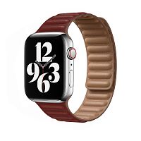 Ремінець xCase для Apple watch 42/44/45/49 mm Leather Link red
